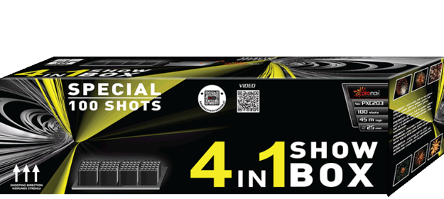 4 in 1 Showbox 100 Shots